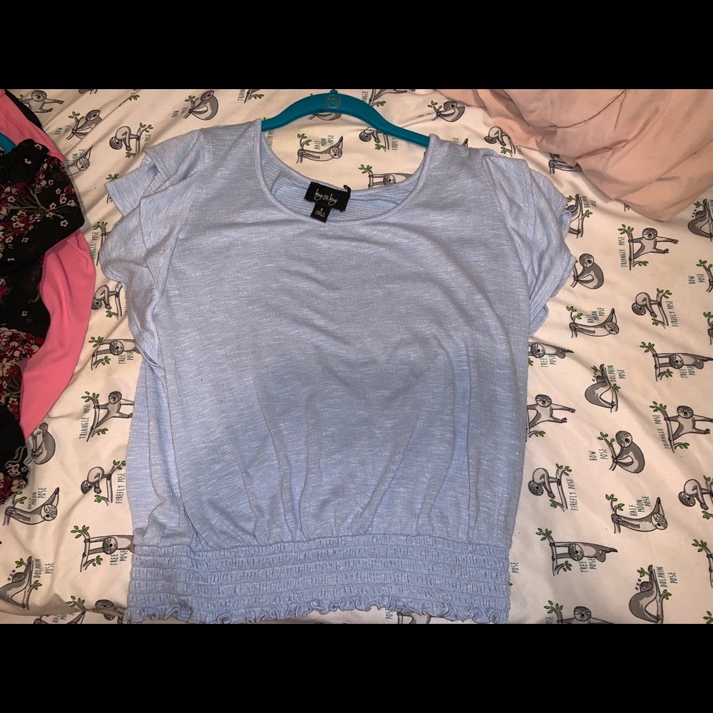 Baby blue shirt